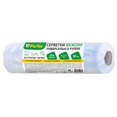 серветки віскозні Purfix універсальні в рулоні 30шт.  (8/96)