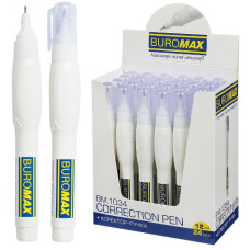 коректор - ручка Buromax 12мл. з мет. накінечником  BM.1034  (24/576)