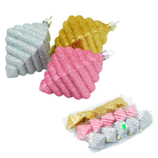 іграшки ялинкові "Ромб блиск"  (5/360)