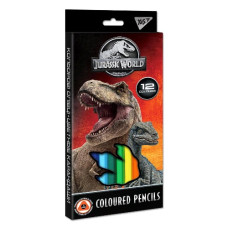 олівці кольор. YES 12кол. Jurassic World карт. уп. заточ.  290651  (12/240)