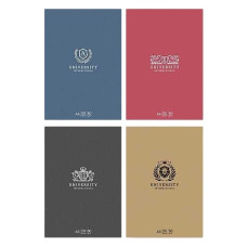 блокнот А6 50арк. склейка, мат. лам., білий блок, клітинка "Student"  A6-GB-050-828К  (240)