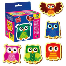 набір магнітів "Кольорові совенята" Vladi Toys  VT3106-38