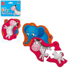 бебі пазли магнітні "Слоник та зебрік" Vladi Toys  VT3208-12