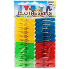 прищіпки пластмасові кольорові 24шт./уп.  S-24  (240)