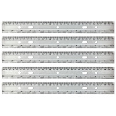лінійка 4Office пластикова прозора 30см.  4-354  (12/1200)