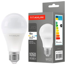 лампочка світлодіодна (LED-лампа) Titanum A60 12W E27 4100K 220V  TLA6012274