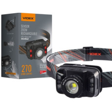 ліхтарик налобний Videx 270Lm 5000K з червоним світлом  VLF-H045Z  (1/20)