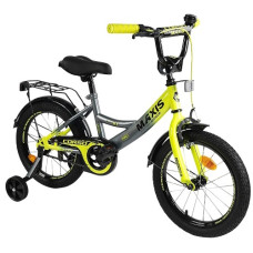 велосипед Corso Maxis 16", ручне гальмо, дзвоник, сидіння з ручкою, дод. колеса  CL-16393  (1)