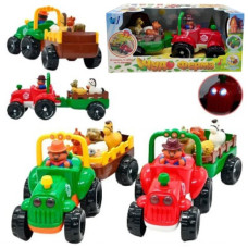 трактор WToys муз. (укр.), світло фар, вірші, казки, пісні, рух., в кор. 41х19х19см.  37586  (6/12)
