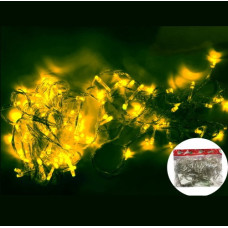 электрогирлянда 100 ламп 10м., прозр. шнур, теплый свет  100-50  (200)