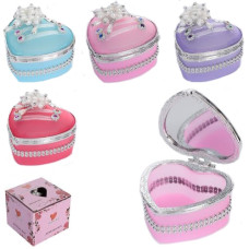 скринька для біжутерії 8х8х6,5см., дзеркало під кришкою, в кор. 8,5х7х8см.   ZH04  (120)