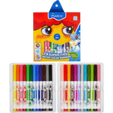 фломастери Marco  Super Washable 24кол. карт. упак.  1630-24СВ  (6/24)