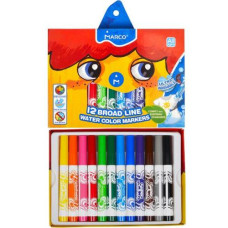 фломастери Marco JUMBO Super Washable 12кол. карт. упак.  1632-12СВ  (12/48)