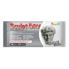 маса для моделювання Mungyo самозастигаюча сіра 250гр. "Sculpt Dry"  MS250