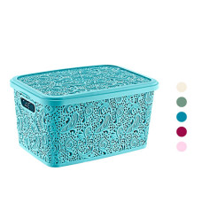 кошик "Мереживо" з кришкою 10л.  04 1211