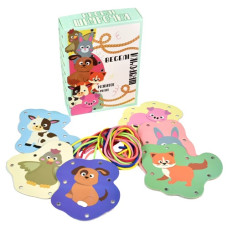 настільна гра "Веселі шнурочки тварини" в кор. 17,7х12,6х4,6см. Strateg  30522  (23)