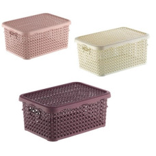 кошик Bursev Pearl з кришкою 1,25л. 16х11х8см.  2131 10  (24)