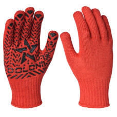 рукавиці трикотажні з ПВХ-малюнком  зірка, 10 клас  4040