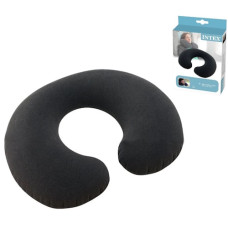 подушка-підголівник надувна чорна, флокове покриття, 33х25х8см. в кор. 19х13х2см.  68675 (36)