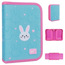пенал YES 533625/НР-04 твердий одинарний з двома клапанами "Funny Bunny"