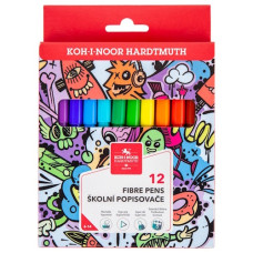 фломастери Koh-i-Noor Teenage 12кол., карт. упак.  771002/12  (12/144)