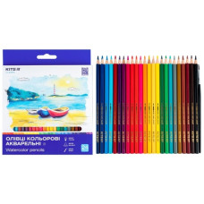 олівці кольор. Kite Classic акварельні 24кол.  К-1050  (6/120)