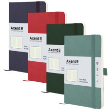 блокнот Axent Partner Soft Skin на гумці 12,5х19,5см., 96арк., блок клітинка  8616