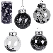 кульки ялинкові в колбі 6см. 30шт. 9550-BL  (30/540)