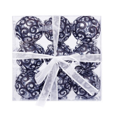 кульки ялинкові в кор. 7см. 18шт. 9560-BL  (18/432)