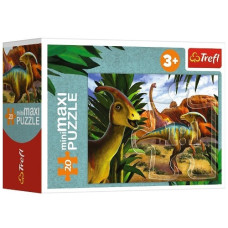 пазли Trefl   20 елем. Дослідження світу динозаврів  21137