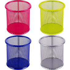 стакан для ручок J.Otten металевий сітка мікс круглий 9,5х8,5см.  802-С (1932)  (12/96)