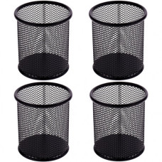 стакан для ручок J.Otten металевий сітка 9х9,8см. кругл. чорний  8021-B (1082-B)  (12/96)