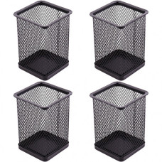 стакан для ручок J.Otten металевий сітка 8х8х10см. квадратн. чорний  DSCN3545-B  (12/96)