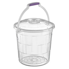 відро прозоре 10л. з кришкою  2113 93