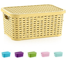 кошик Elif ротанг з кришкою 10л.  SP-295