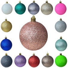 кульки ялинкові "блиск"  8см.  (4/192)