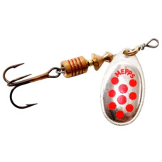 блешня обертова Mepps Aglia Decoree Silver/Red 4,5гр.  ADR2AG-bc