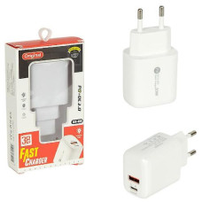 зарядний пристрій з підтримкою швидкої зарядки 20W, PD + QC 3.0, USB + Type-C  KF-06/123234  (1/250)