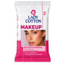 серветки вологі Lady Cotton для зняття макіяжу 10шт.  (20)
