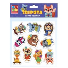 набір для творчості "М`які наліпки. Звірята" Vladi Toys  VT4210-10