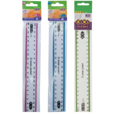 лінійка Zibi Kids Line 20см. прозора з кольор. смужкою, блістер  ZB.5610  (48/960)