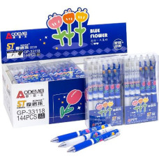 ручка GP-33118 "пиши-витирай" автоматична гелева синя 0,5мм.  (12/144/2304)