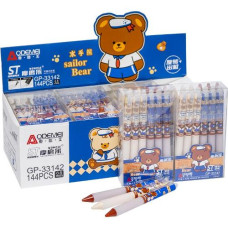 ручка GP-33142 "пиши-витирай" автоматична гелева синя 0,5мм.  (12/144/2304)