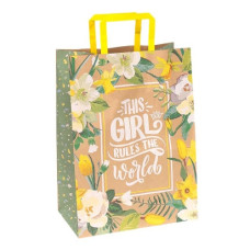 пакет подар. Bourgeois паперовий 25х15х34,5см. крафт коричневий  KGB 253415-25  (10/100)