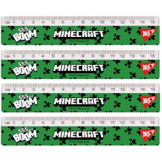 лінійка YES 15см. "Minecraft.Boom"  370680  (20/100/1000)