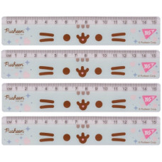 лінійка YES 15см. "Pusheen" блакитна  370682  (20/100/1000)