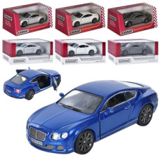 машина Kinsmart мет. BENTLEY CONTINENTAL, відч. двері, в kор. 16х7х8,5см.   KT 5369 W  (24)