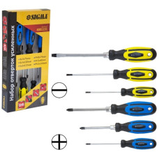 набір викруток Сигма посилених під ключ 6шт CrV  4001151