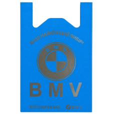 майка BMW велика 44х71см. синя, 50шт./уп.  (5)