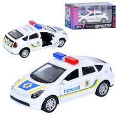 машинка АвтоСвіт мет. інерц. 10,5см. поліція, гум. кол., в кор.14х7х6,5см.  AS-3151  (60)